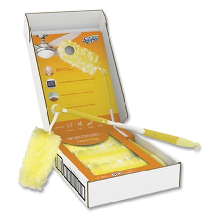 Proctgambl PGC Heavy Duty Duster Starter Kit, Handle Extends Handle with 12 Duster Refills PR472539